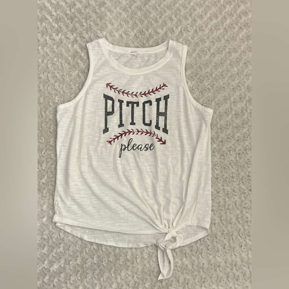 “Pitch, please” tank top